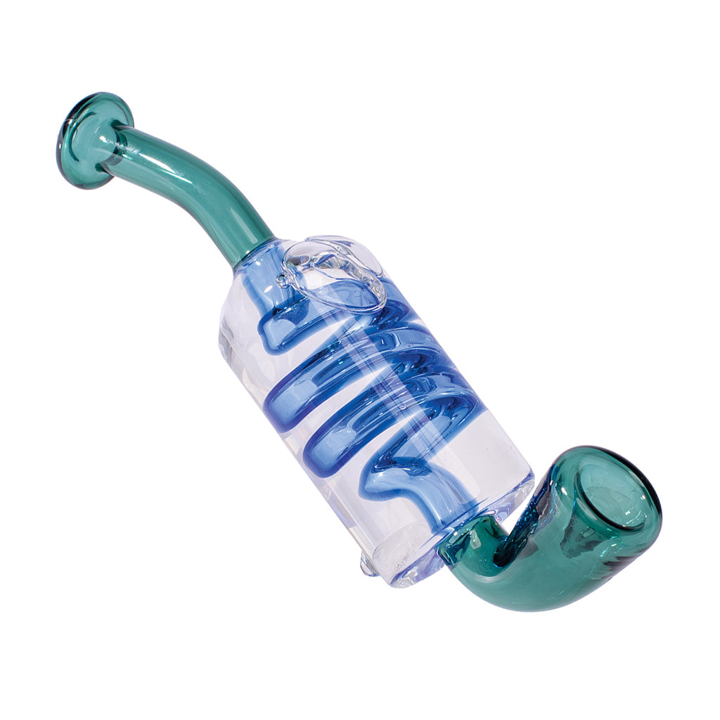 COIL GLYCERIN SHERLOCK HAND PIPE - Discreet Smoker