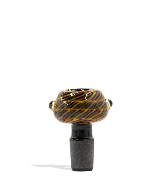 Colored Bowl with Black Ground Glass Joint - Discreet Smoker