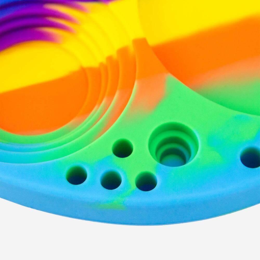 Color Silicone Dab Tray - Discreet Smoker