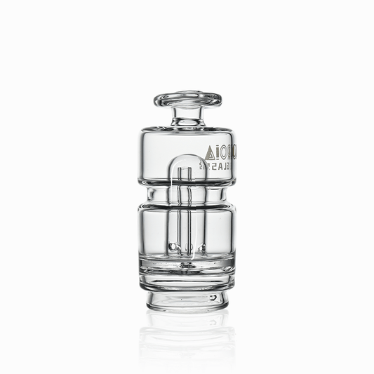 4" Compact Mini Can Glass Attachment for Puffco Peak & Peak Pro | Croia Glass - Discreet Smoker