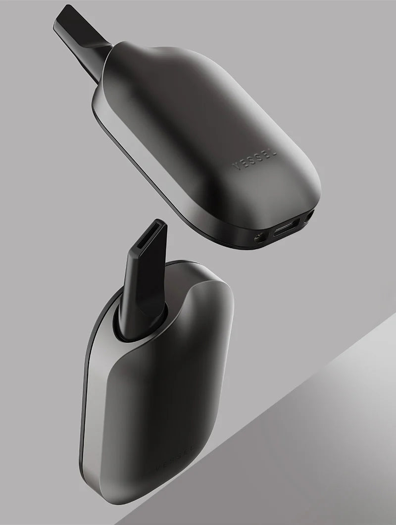 Vessel Compass [Gunmetal] + 510 Battery - Discreet Smoker