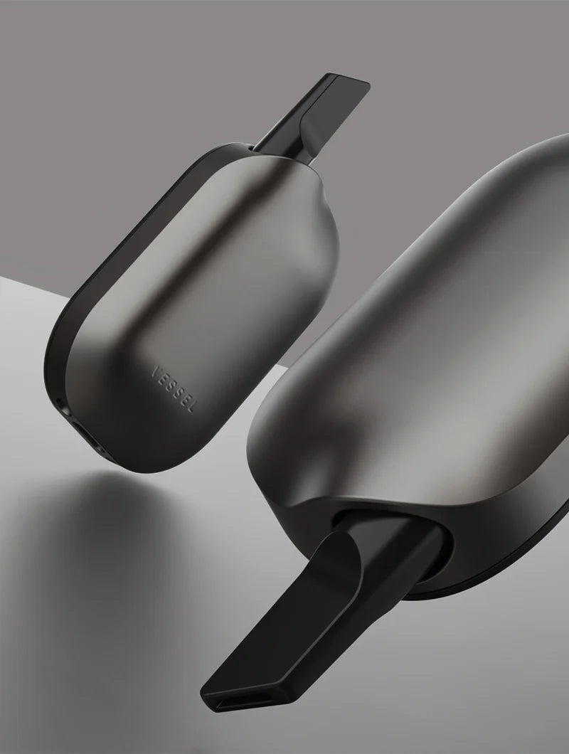 Vessel Compass [Gunmetal] + 510 Battery - Discreet Smoker