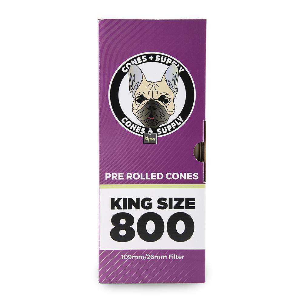 Cones + Supply Natural Brown 109mm King Size - 800ct