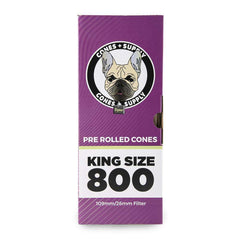 Cones + Supply Natural Brown 109mm King Size - 800ct