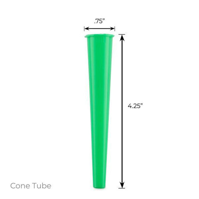 Loud Lock Cone Tubes - King Size - 1000 Ct, Green