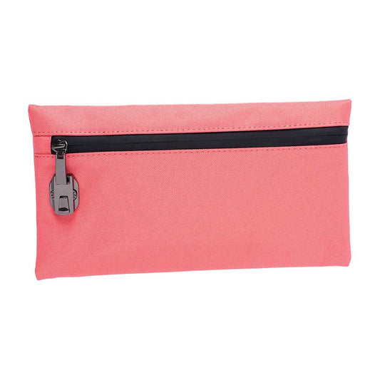 11IN X 6IN SMELLPROOF POUCH - LIVING CORAL PINK - Discreet Smoker