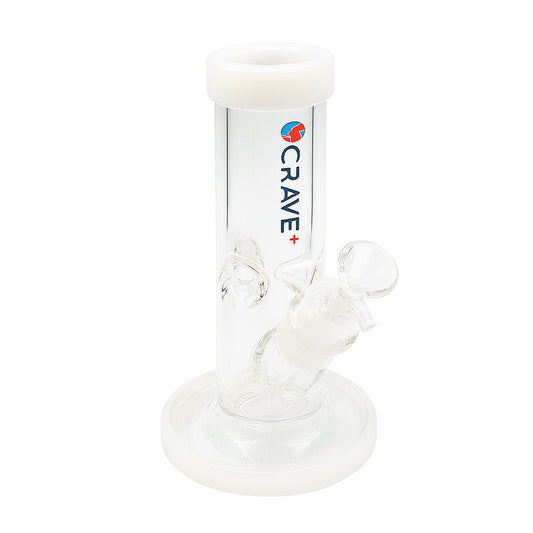 CRAVE STRAIGHT TUBE GLASS BONG - Discreet Smoker