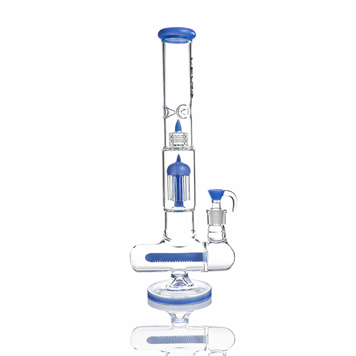 17" Triple Perc Scientific Glass Bong | Croia Glass, Blue