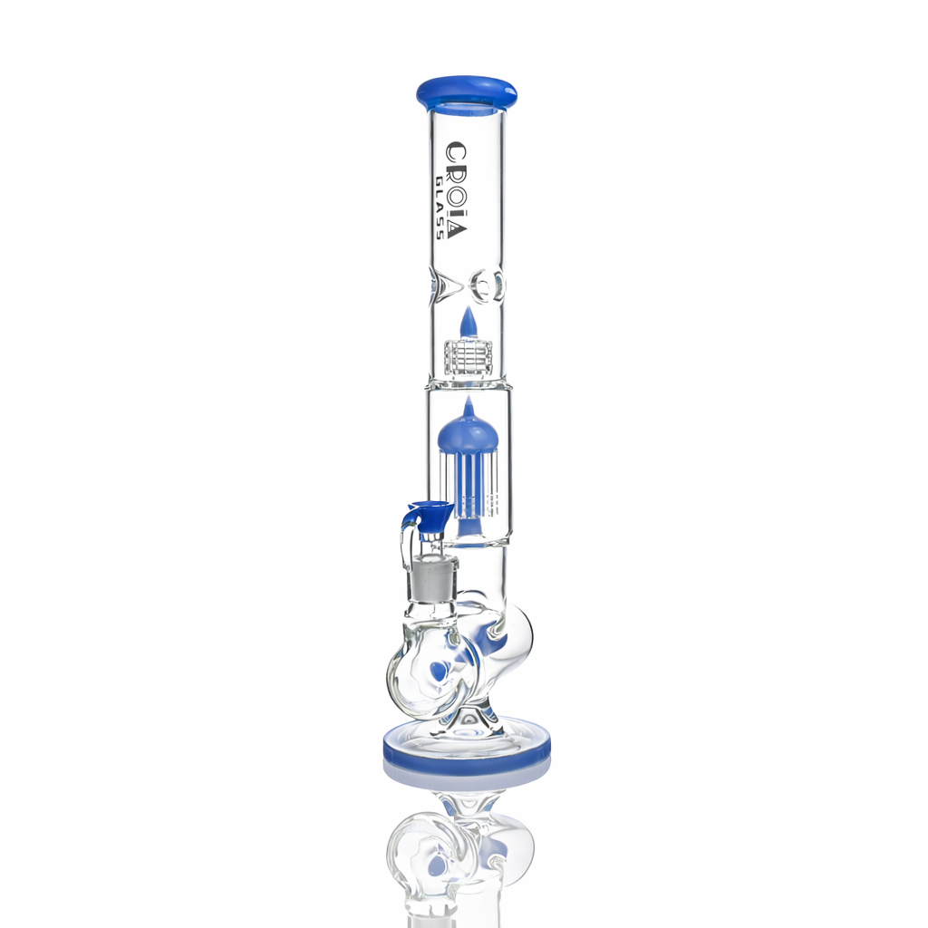17" Triple Perc Scientific Glass Bong | Croia Glass - Discreet Smoker