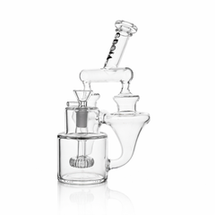 8" Twin Vortex Recycler Scientific Glass Water Pipe | Croia Glass - Discreet Smoker