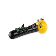 Custom Glass Hand Pipe - 5" - Beehive - Discreet Smoker