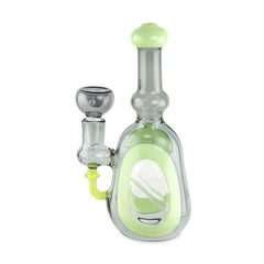 Custom Glass Rig - 6" - Slyme - Discreet Smoker