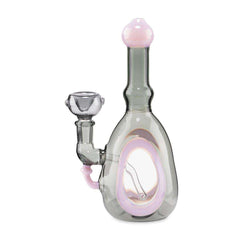 Custom Glass Rig - 6" - Slyme - Discreet Smoker