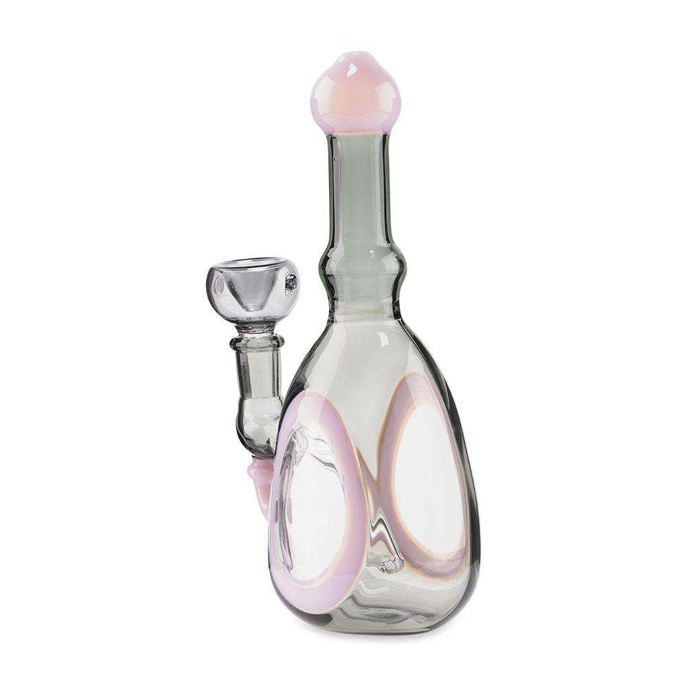 Custom Glass Rig - 6" - Slyme - Discreet Smoker