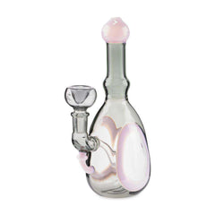 Custom Glass Rig - 6" - Slyme - Discreet Smoker