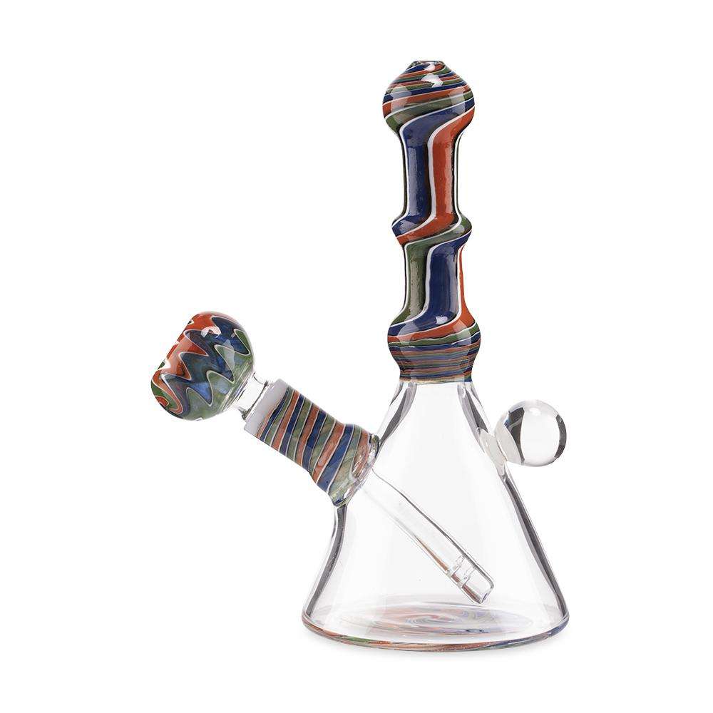 Custom Glass Rig - 6" - Wig Wag - Discreet Smoker