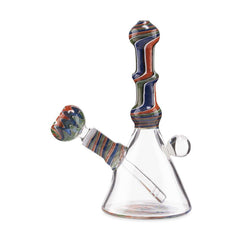 Custom Glass Rig - 6" - Wig Wag - Discreet Smoker