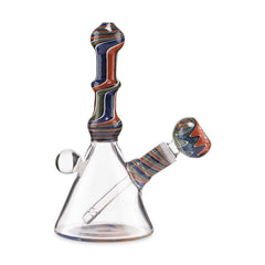 Custom Glass Rig - 6" - Wig Wag - Discreet Smoker