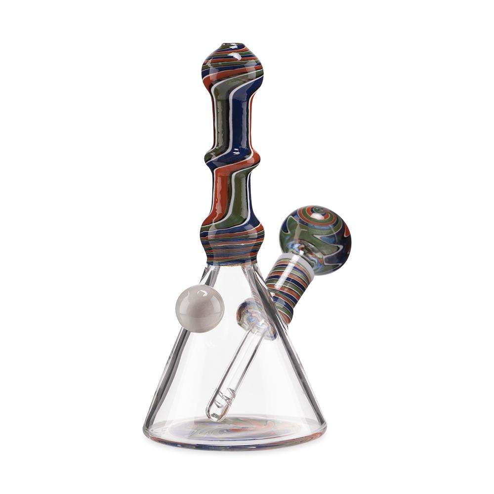 Custom Glass Rig - 6" - Wig Wag - Discreet Smoker