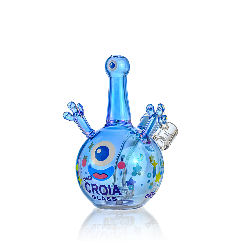 Cyclops Monster Mini Dab Rig with Showerhead Perc | Croia Glass - Discreet Smoker