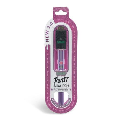 Ooze Twist Slim Pen 2.0 510 Thread Vaporizer Battery - Discreet Smoker