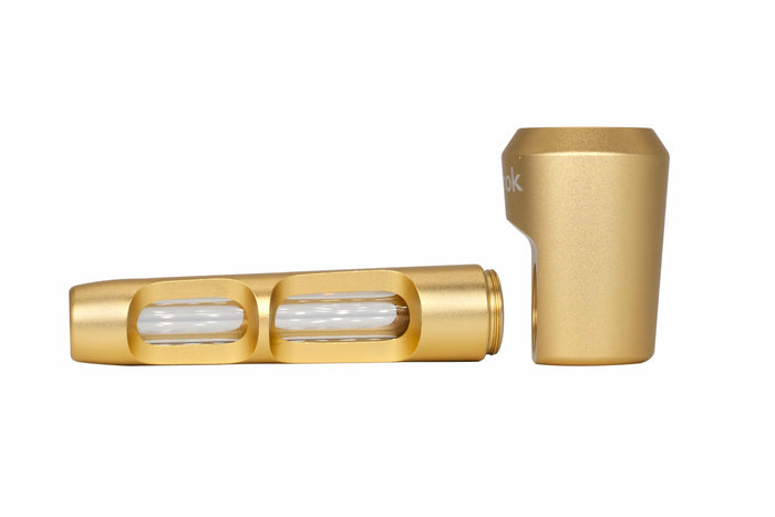 Aluminum Spoon Pipe, Gold