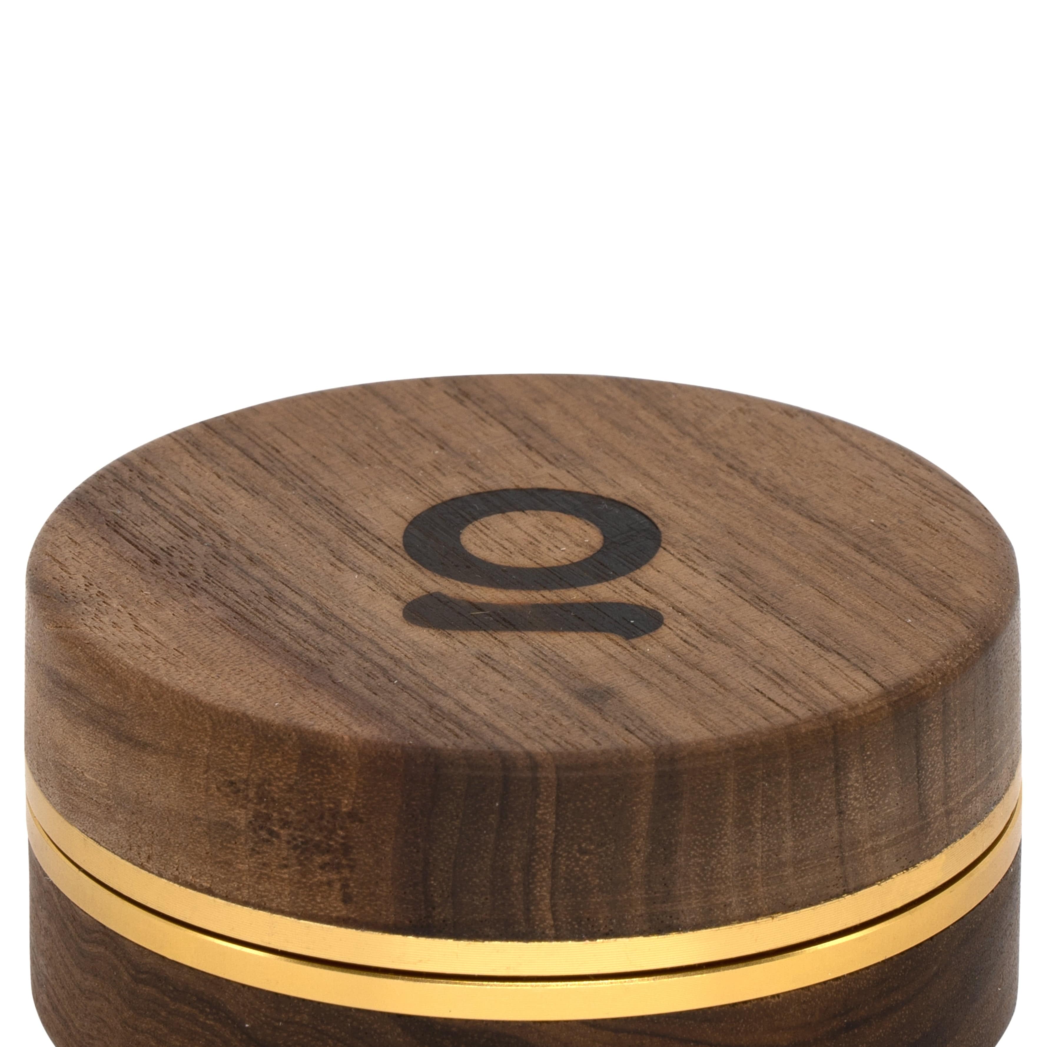 ONGROK 3 Inch, 2-Piece Walnut Grinder - Discreet Smoker