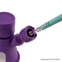 Ooze Hyborg Silicone Glass 4-in-1 Hybrid Water Pipe and Nectar Collector - Discreet Smoker