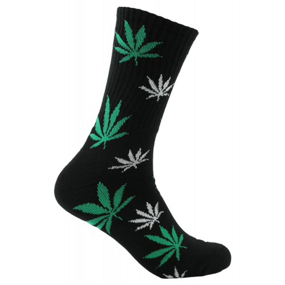 Mad Toro Socks | All Over Hemp Leaf - Discreet Smoker