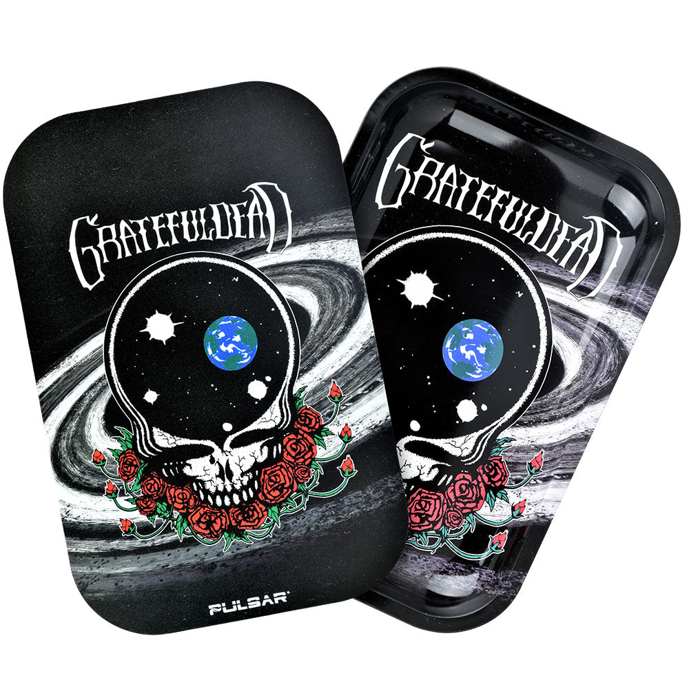 Grateful Dead x Pulsar Rolling Tray Kit | 11"x7" | Space Your Face - Discreet Smoker