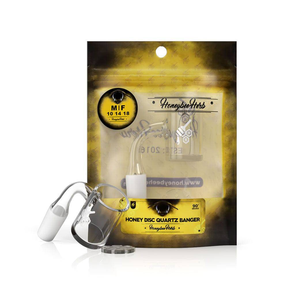 HONEY DISC QUARTZ BANGER - 90° DEGREE | YL - Discreet Smoker