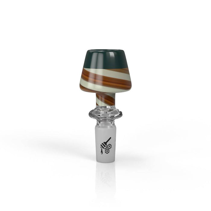 FIRE PIT TOP WHRIL BONG BOWL SLIDE, Blue/White