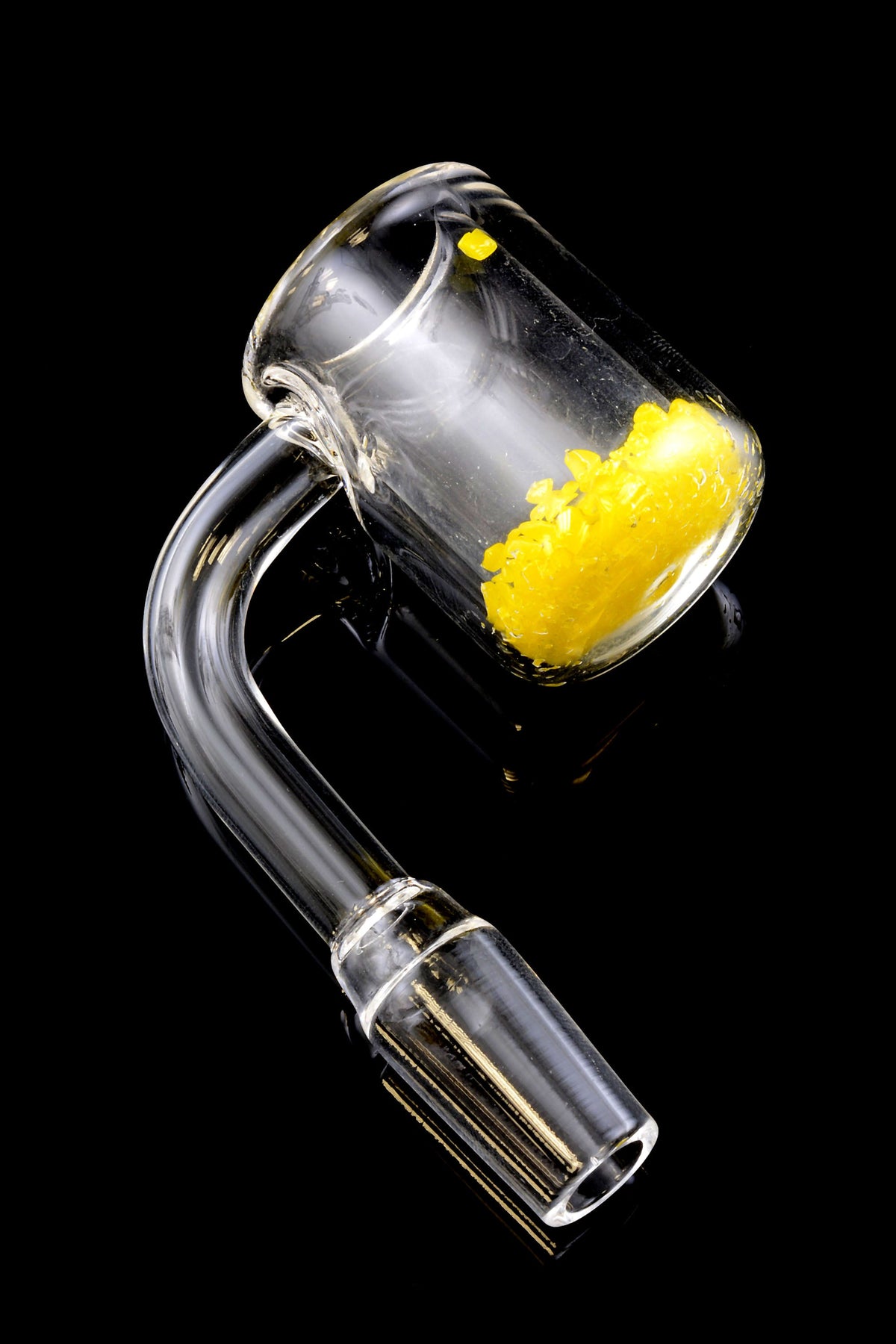 Quartz 14.5 mm Male 90° Thermochromic Banger – Domeless - Discreet Smoker