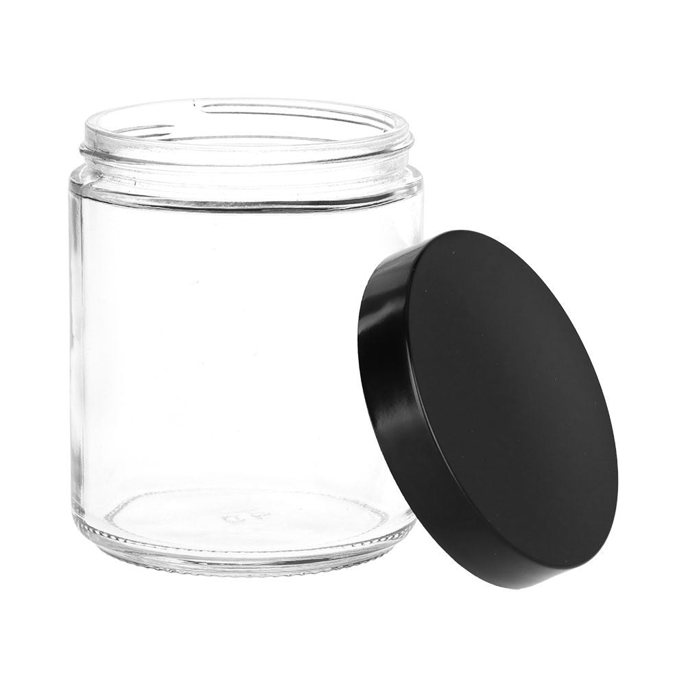 Clear Screw-Top Jar - 3.5" x 2.8"/ Large - Discreet Smoker