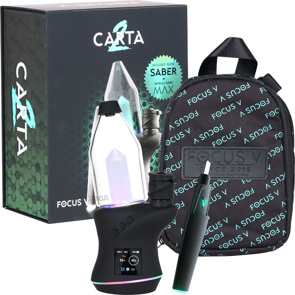 Focus V CARTA 2 eRig MAX Oil Atomizer & Saber Hot Knife Bundle | 2000mAh - Discreet Smoker