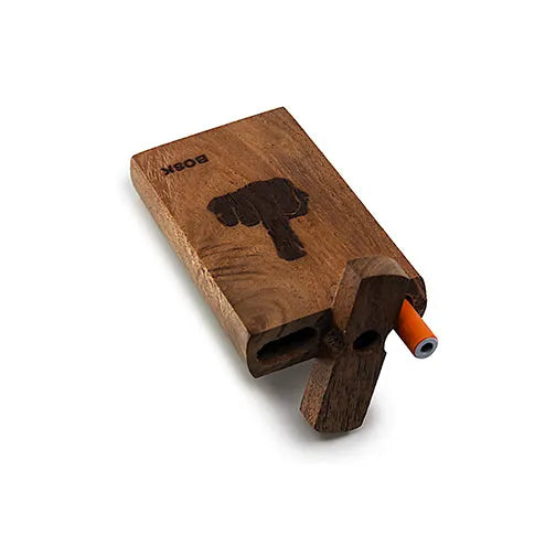 Handmade Wooden Middle Finger Dugout w/ One Hitter - Discreet Smoker
