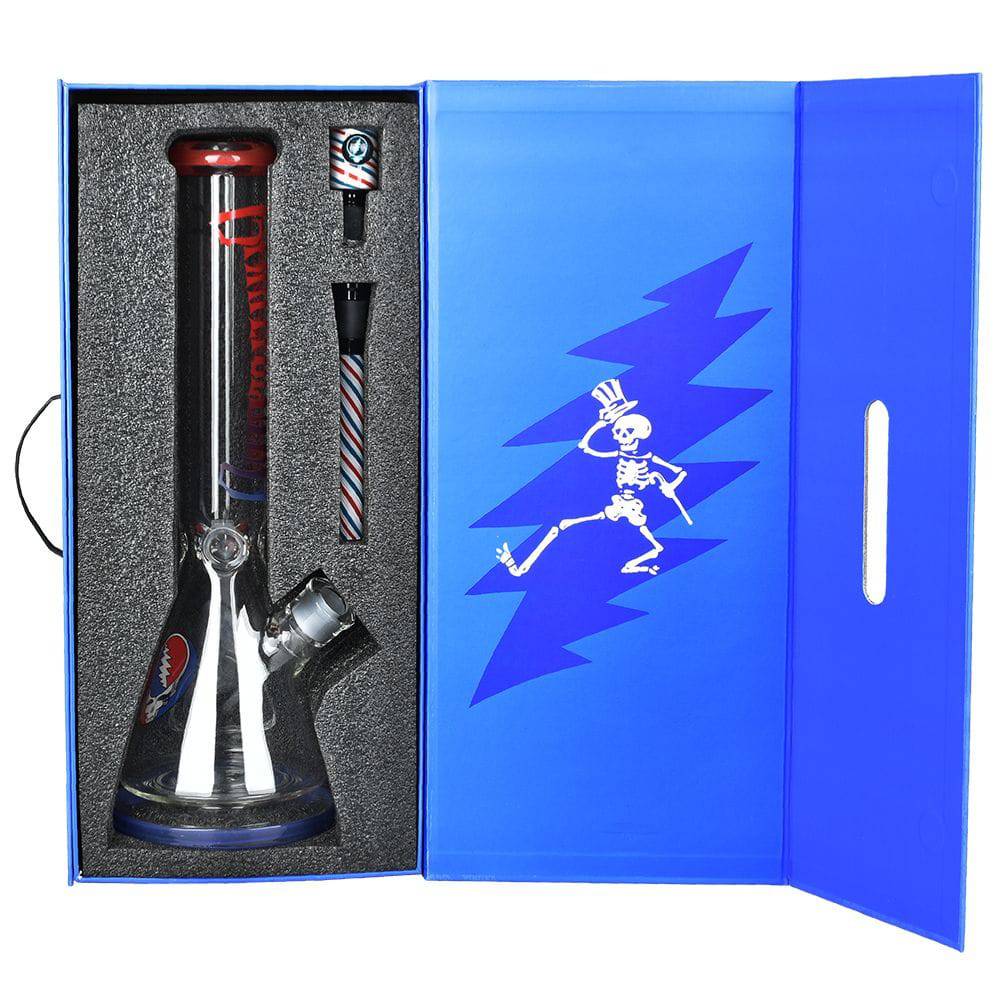Grateful Dead x Pulsar "Liberty Beaker" Water Pipe - 15.75" / 14mm F - Discreet Smoker