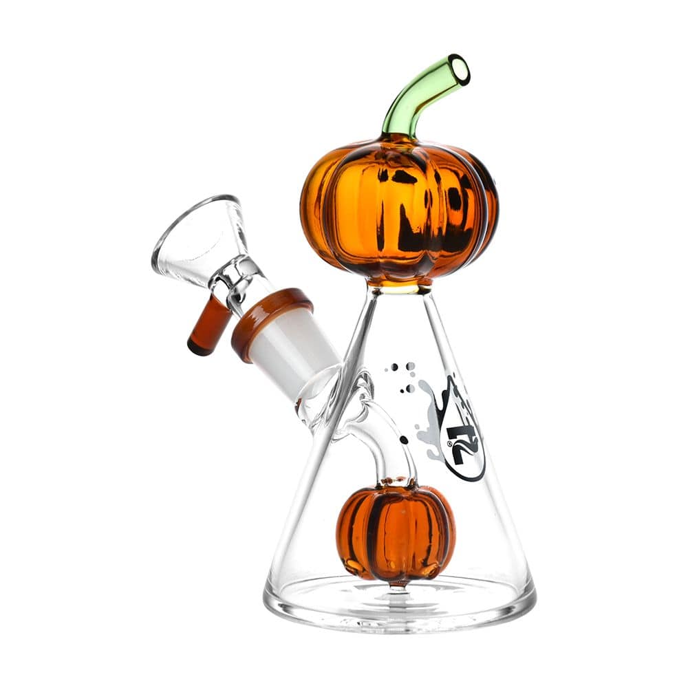 Pulsar Pleasant Pumpkin Pal Glass Water Pipe - 5.25" / 14mm F - Discreet Smoker