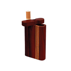 Striped Dark Wood Dugout - Discreet Smoker