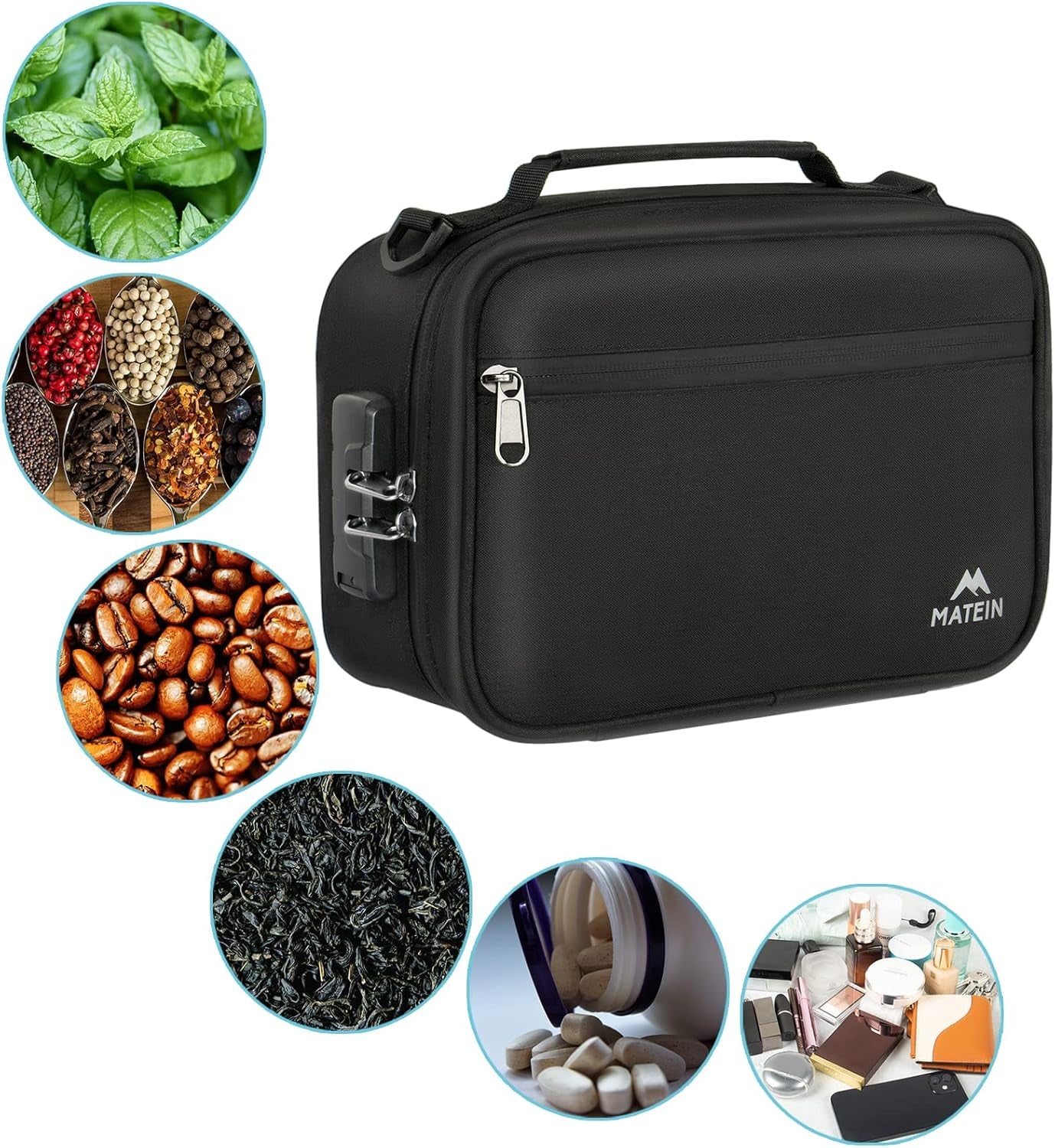 MATEIN Smell Proof Bag, Odor Proof Bags, Stash Box Container