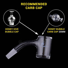 ORIGINAL BEVEL QUARTZ BANGER - 45° DEGREE | BL - Discreet Smoker