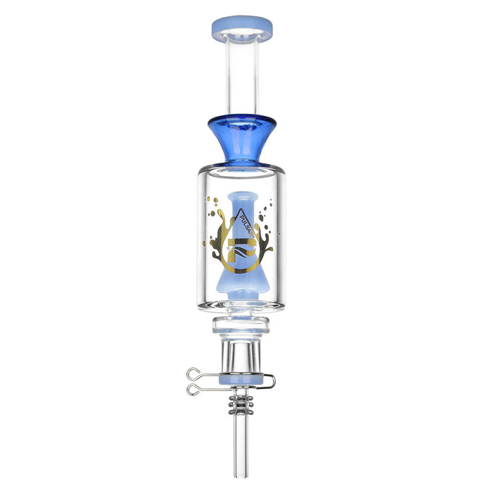 Pulsar Beaker Perc Vapor Vessel 2.0 w/ Quartz Tip | 8.5" | 14mm F, Blue