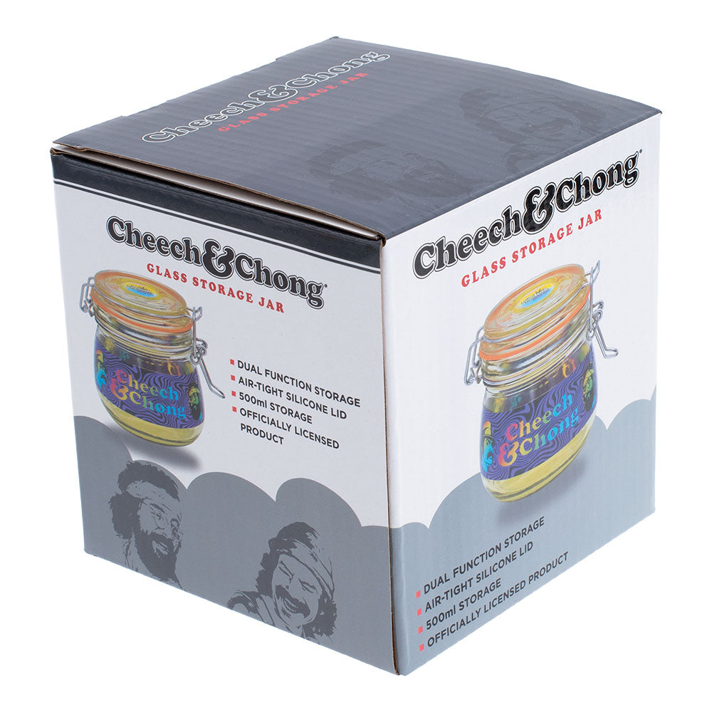 Cheech & Chong® Dank Tank Airtight Glass Jar | 500mL - Discreet Smoker