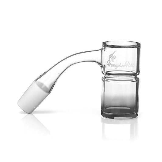HONEY BEVEL SPLASH BUCKET QUARTZ BANGER - 45° DEGREE | BL - Discreet Smoker
