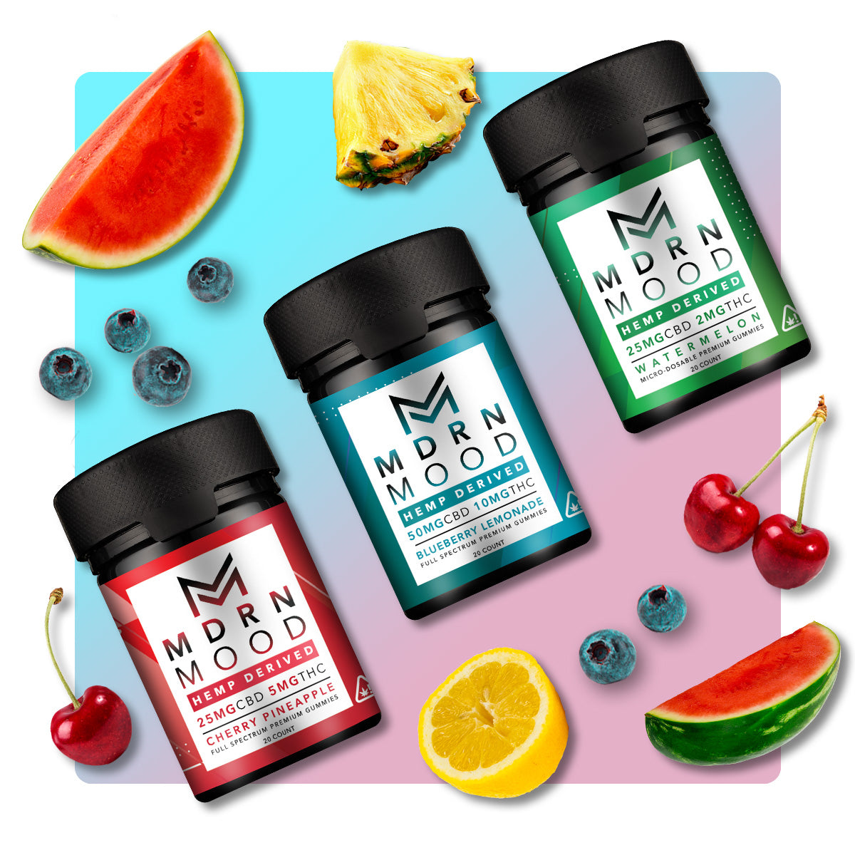 Mdrn Mood 3pack - Mixed Variety (60ct) - Discreet Smoker