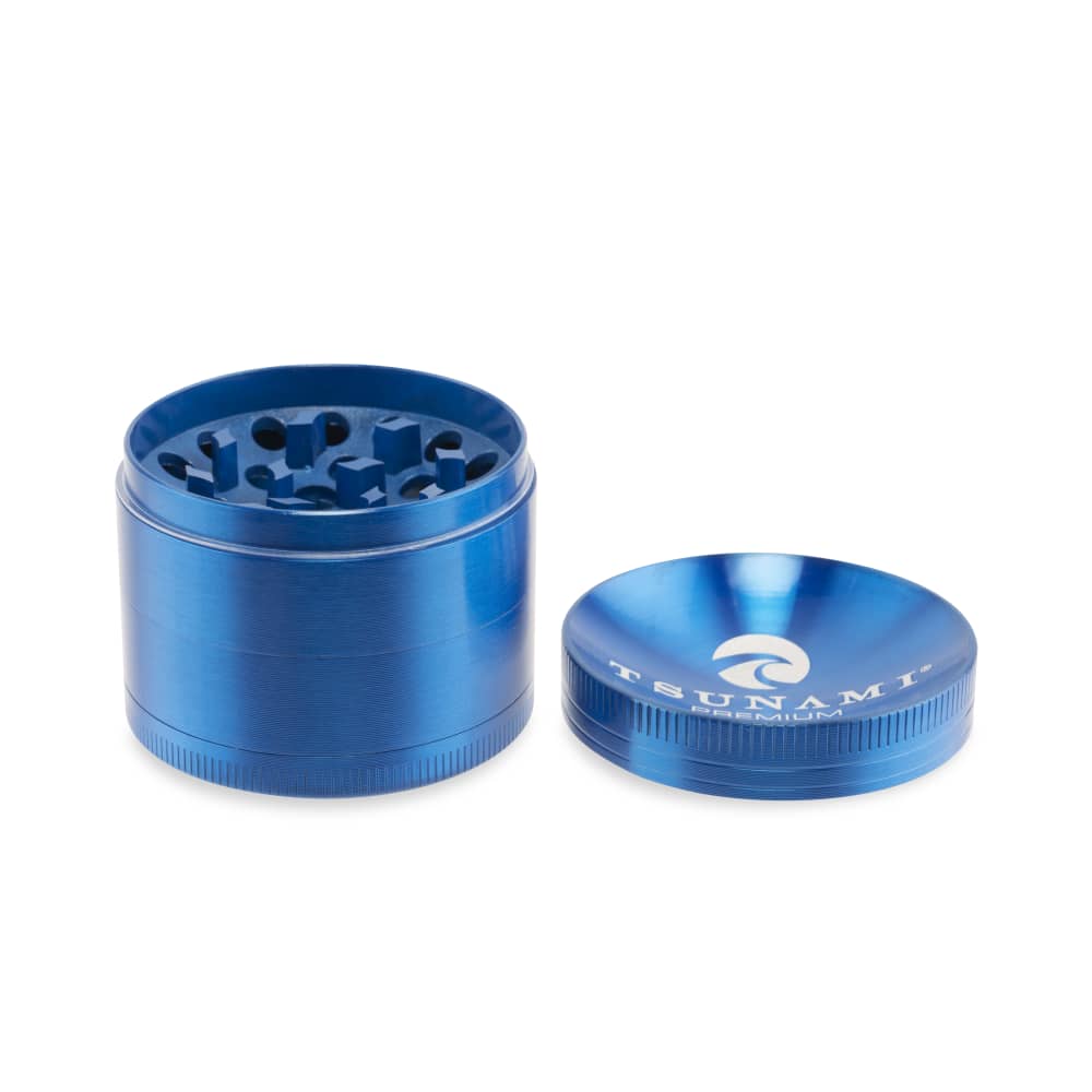 Tsunami Sunken Top 50mm 4-Piece Grinder - Discreet Smoker