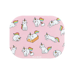Pulsar Mini Metal Rolling Tray w/ Lid - Caticorns / 7"x5.5" - Discreet Smoker