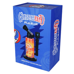 Grateful Dead x Pulsar Inside Print Water Pipe - 8.5" / 14mm F / Sunset Dance - Discreet Smoker