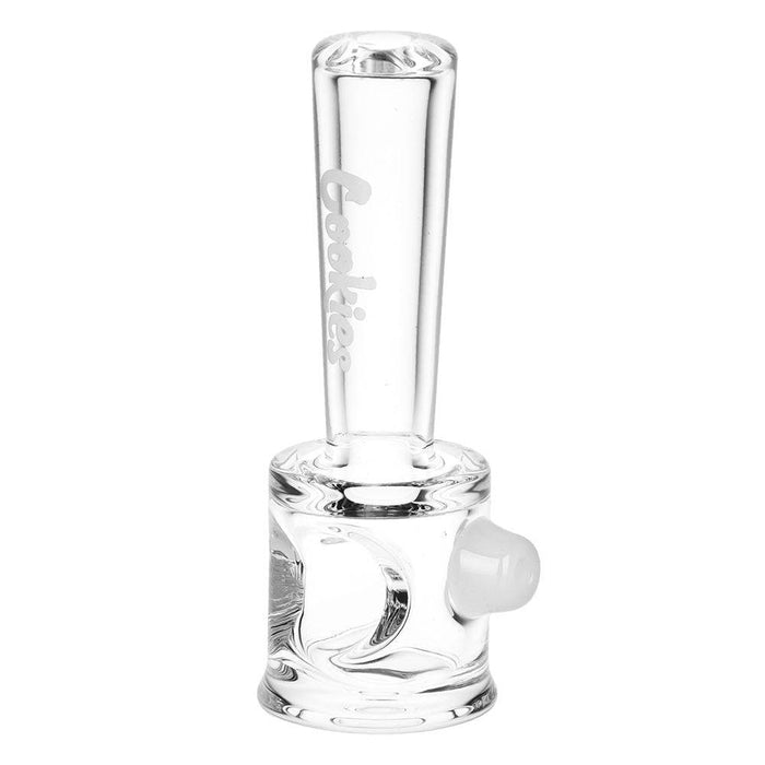 Cookies Mini Mallet Glass Hand Pipe | 4", White