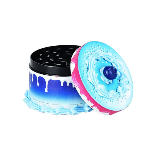 Birthday Cake Grinder | 4pc | 2.5" - Discreet Smoker